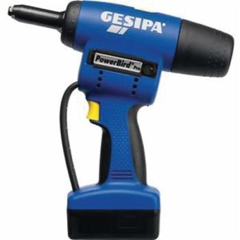 1446607, Gesipa, Powerbird Pro Gold 4400 18.5V, Cordless Rivet Tool With, Pressure Sensing Nose Pu